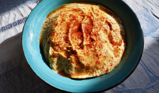 Hummus casero con tahin
