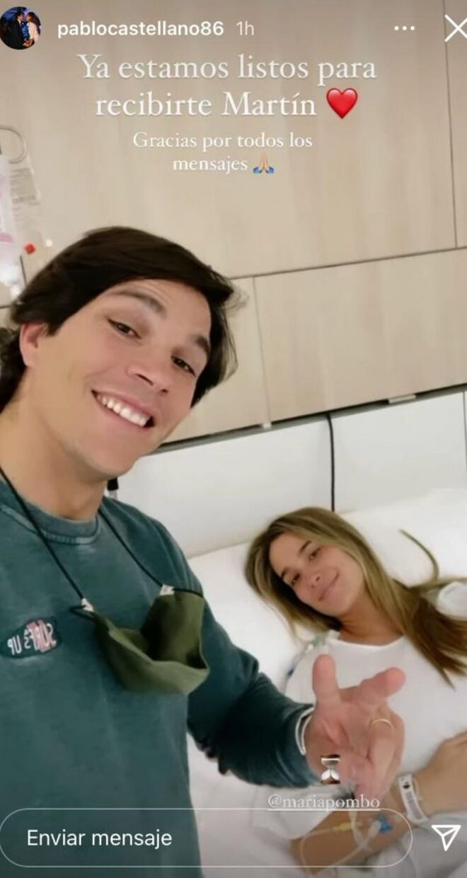 Pablo Castellano y María Pombo en el hospital