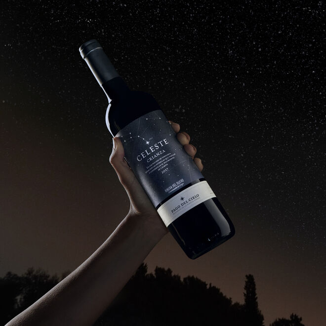 Celeste Crianza fue el primer vino de esta bodega, ubicada en un paraje natural destinado a convertirse en el nuevo destino del astroturismo.