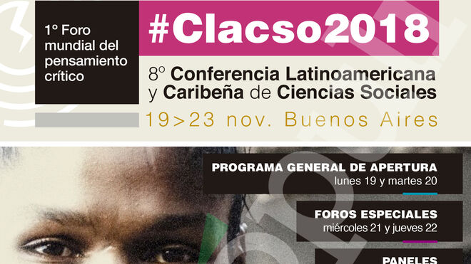 Programa del encuentro del CLACSO en noviembre de 2018