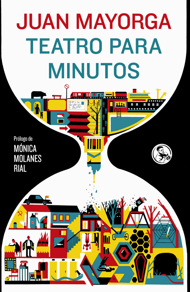 Un detalle de la cubierta 'Teatro para minutos', acompañado con ilustraciones de Daniel Montero Galán.