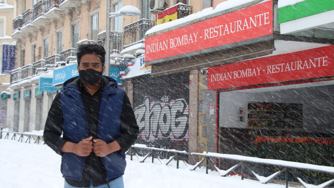 Arif trabaja en el restaurante Indian Bombay