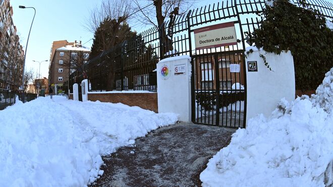 Colegio cerrado en Madrid