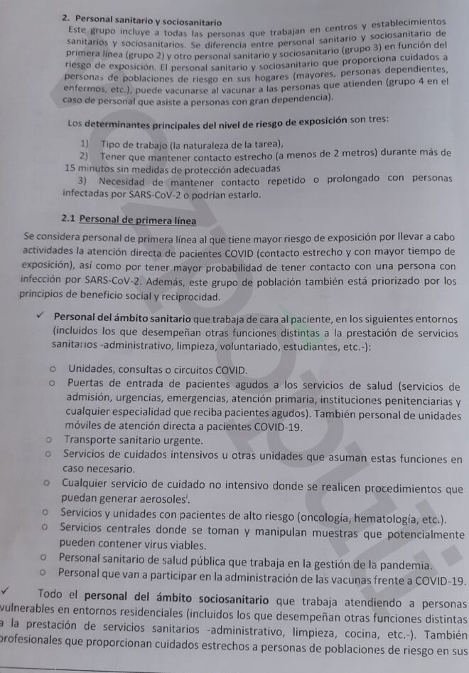 Documento de la Junta de Extremadura.