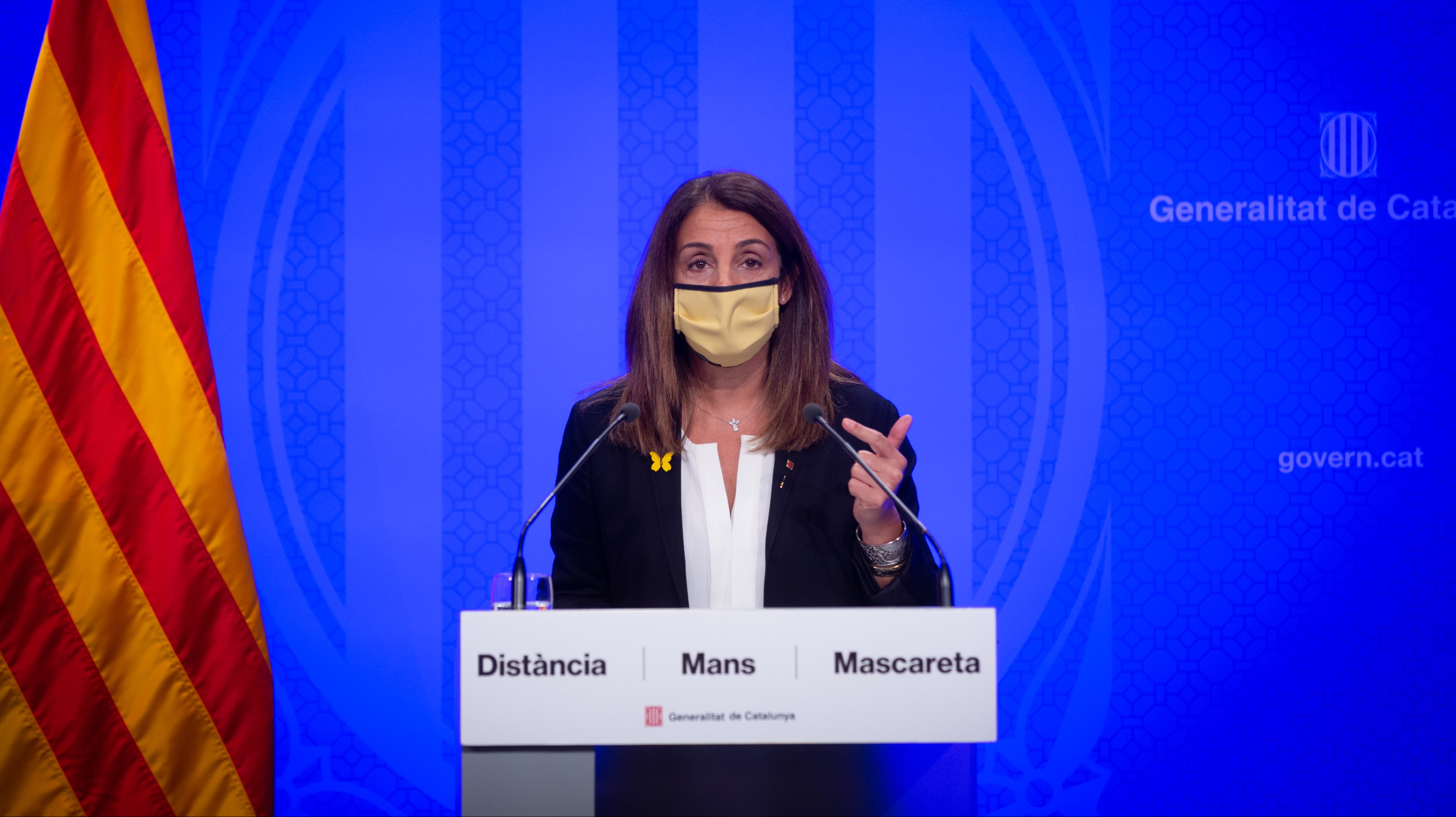 La consellera de la Presidencia y portavoz del Govern de la Generalitat, Meritxell Budó.
