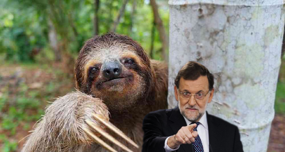 Montaje de Mariano Rajoy.