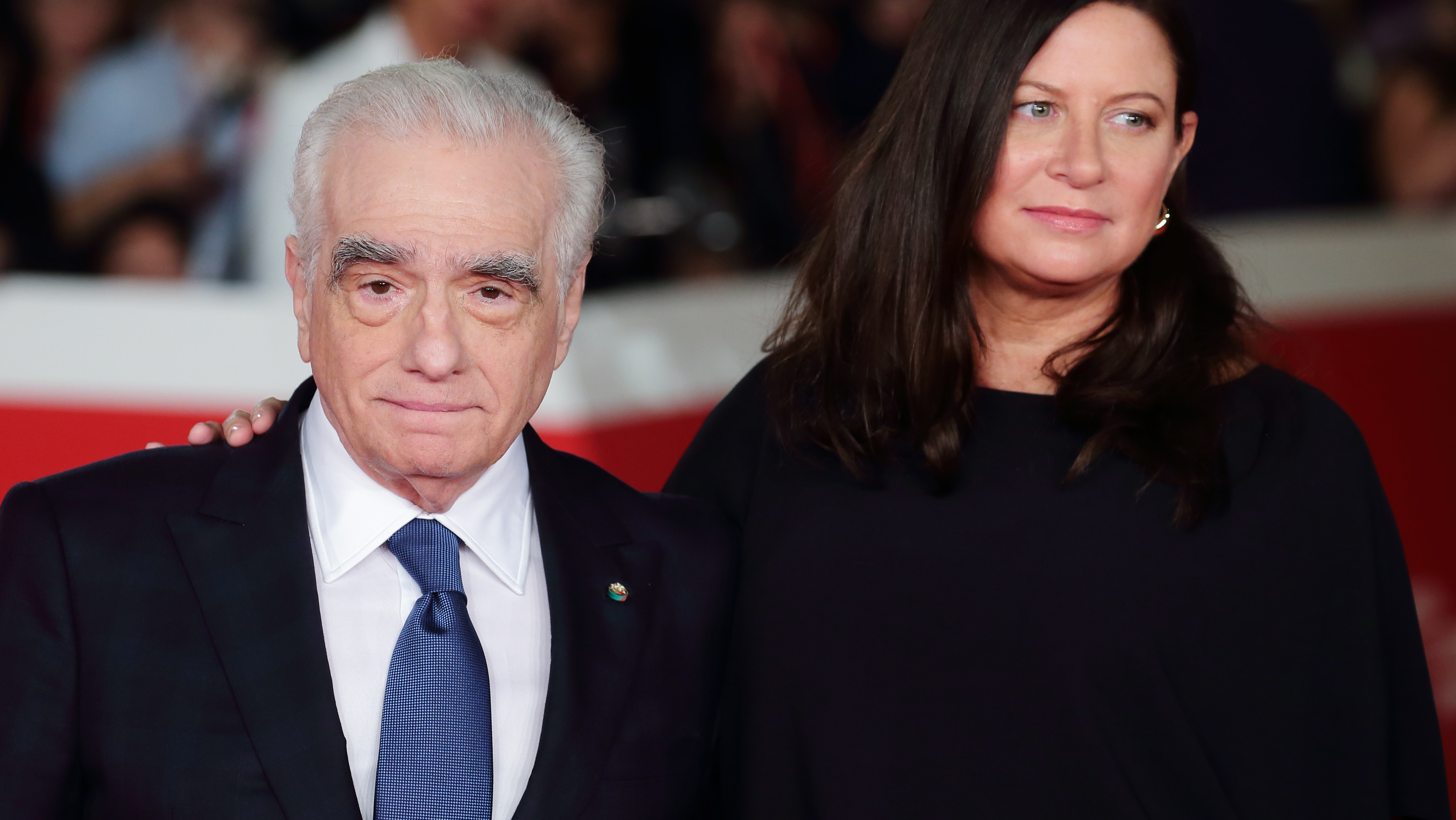 Martin Scorsese y la productora Emma Tillinge.