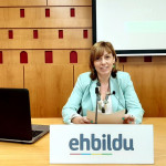 La portavoz municipal de EH Bildu en el Ayuntamiento de Vitoria, Miren Larrion.