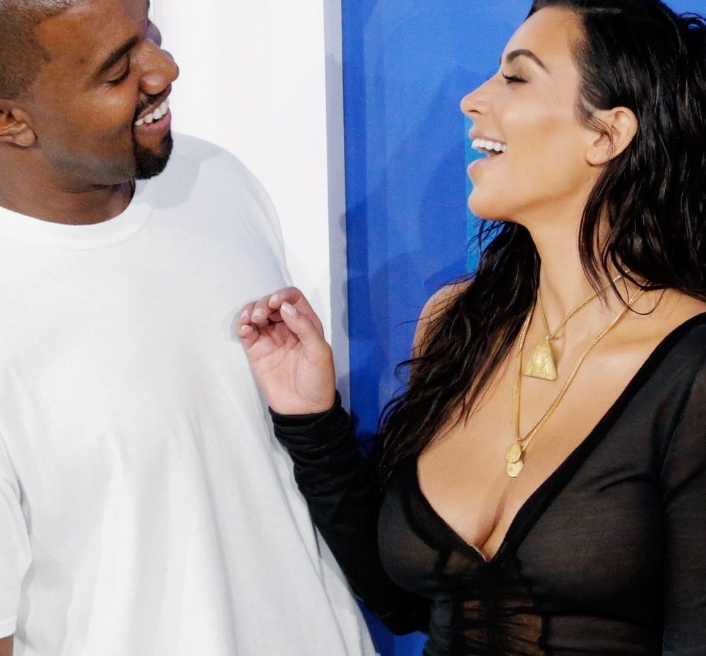Kanye West y su mujer, Kim Kardashian