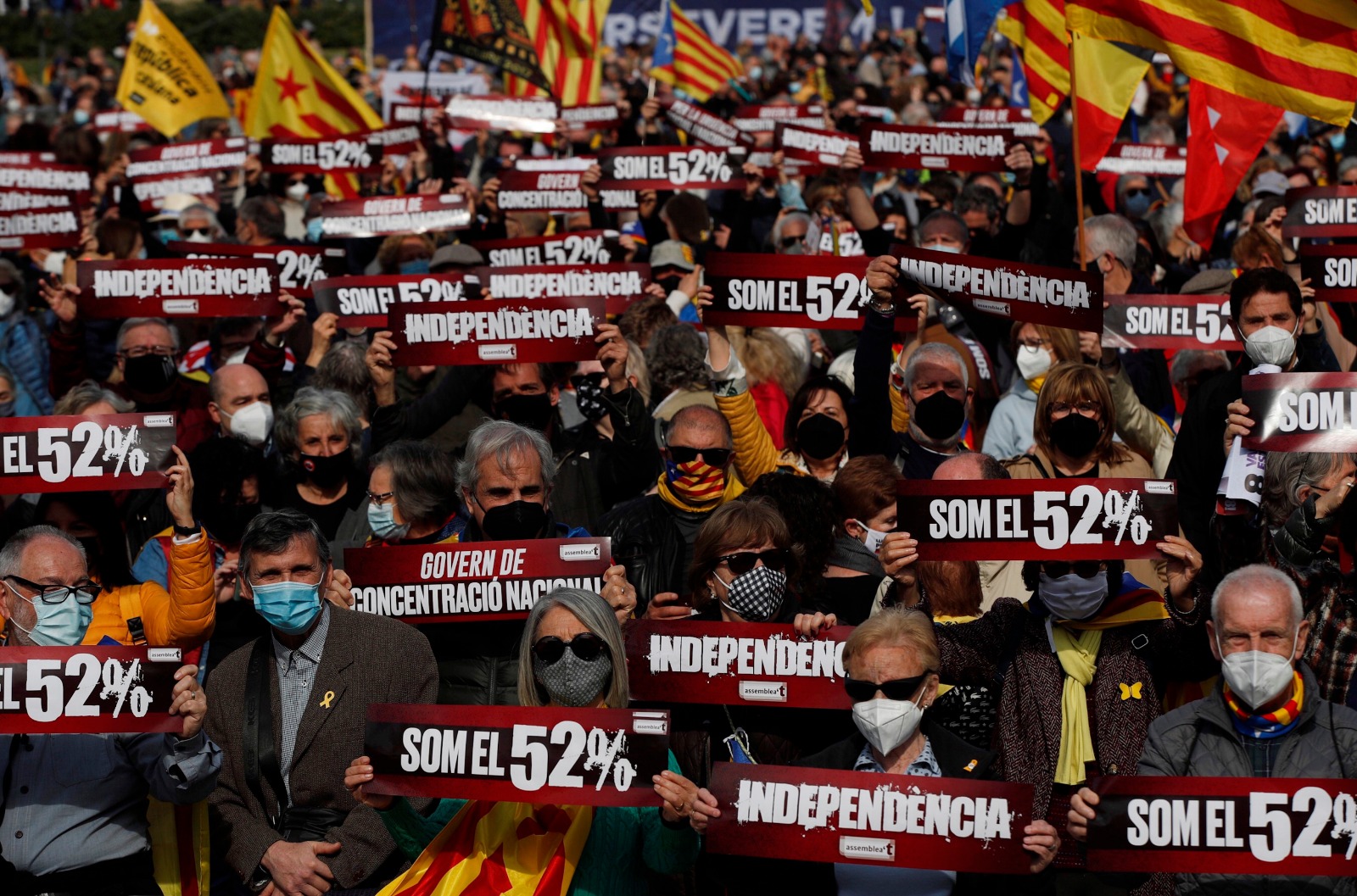 Cataluña: Pinchazo en la manifestación de la ANC para exigir a ERC un Govern independentista
