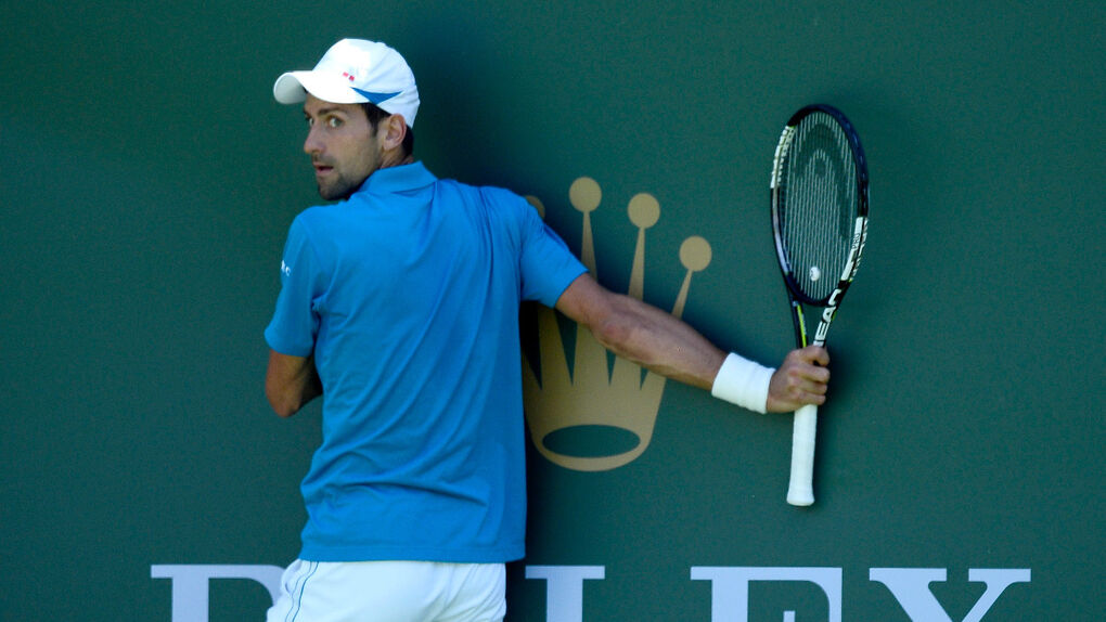 Djokovic, durante la final del torneo de Indian Wells.