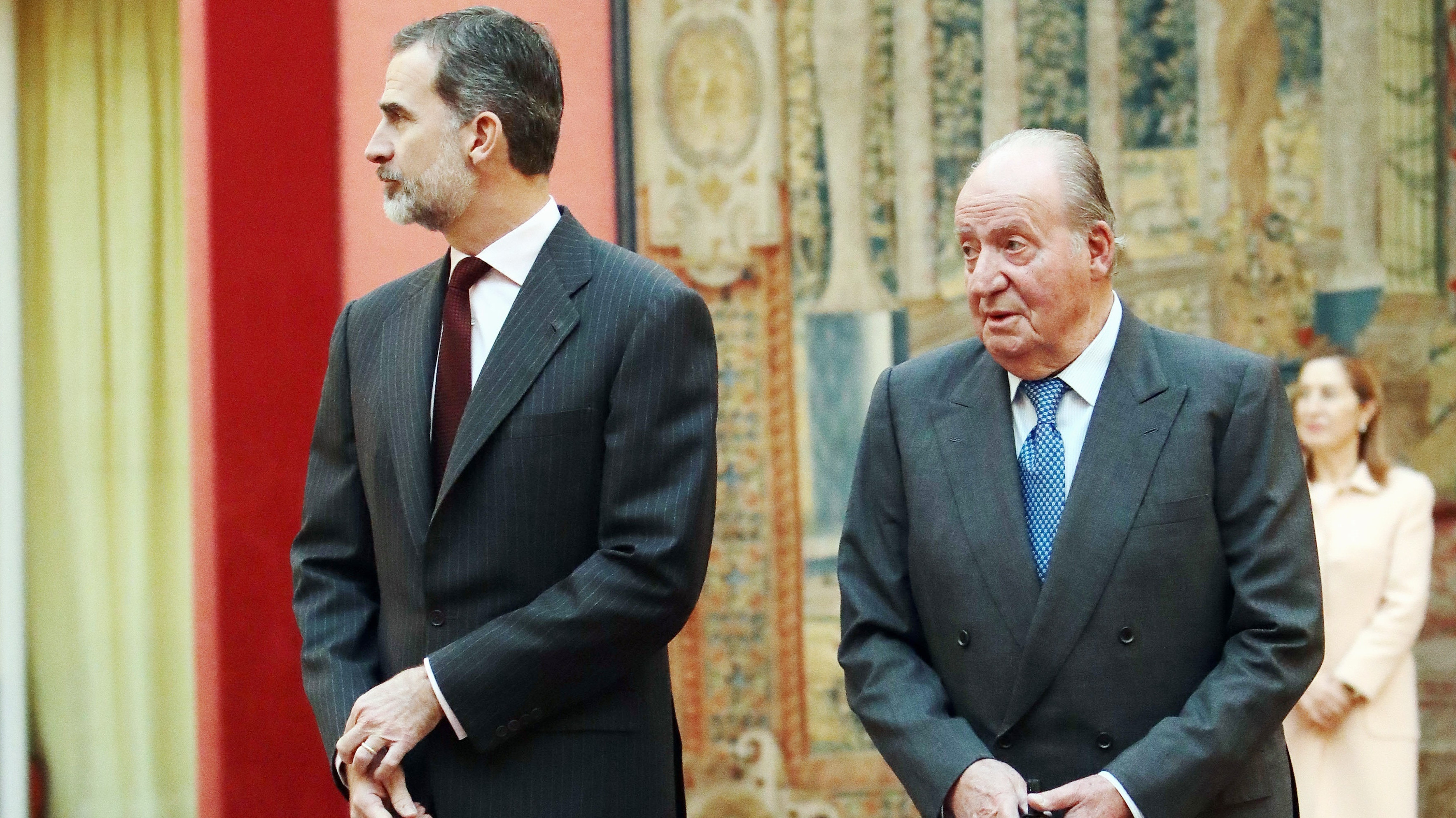 El Rey Felipe junto a Juan Carlos I