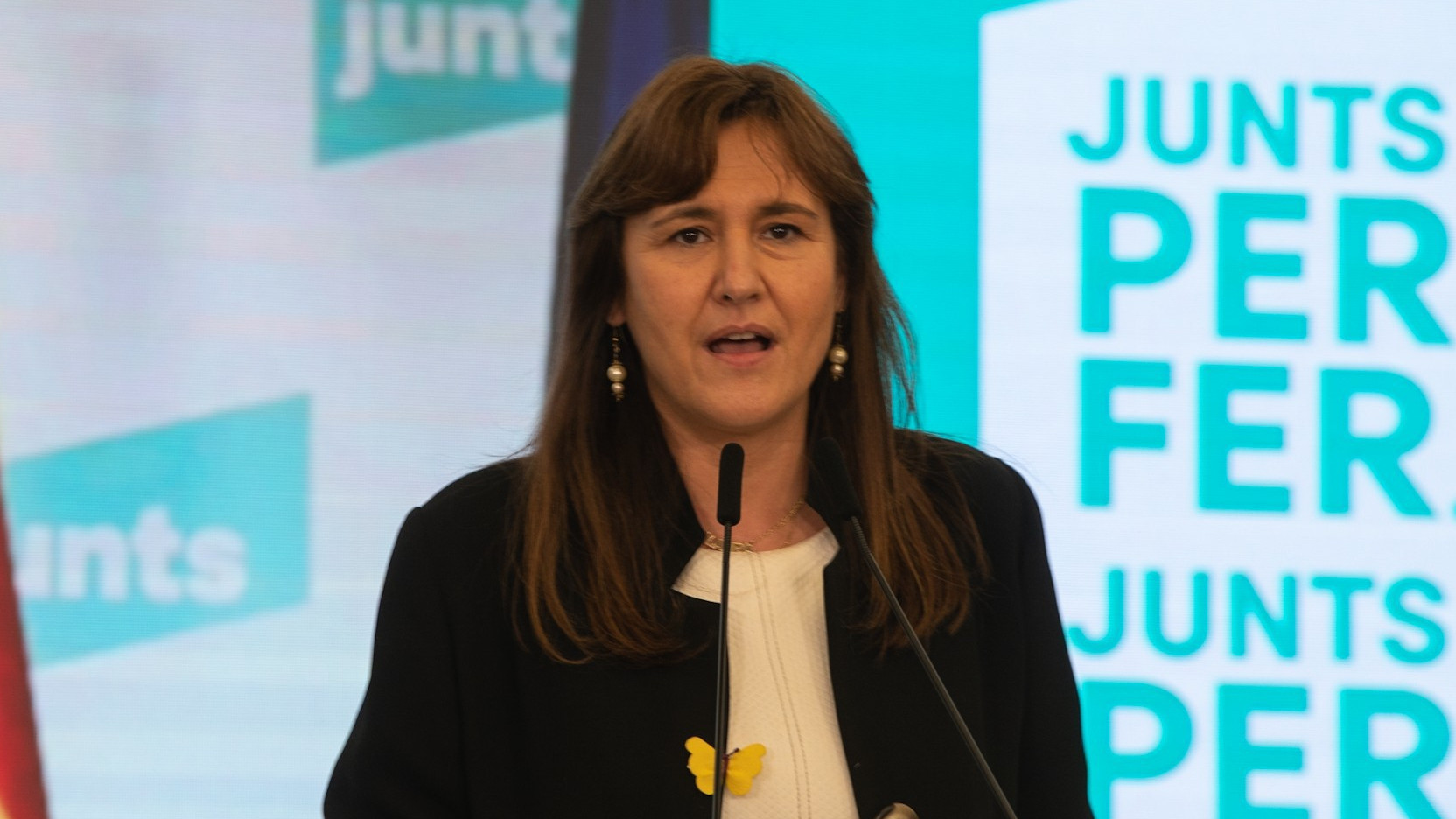 La candididata de Junts para la Generalitat, Laura Borràs.