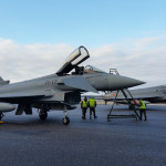 Dos cazas Eurofighter españoles