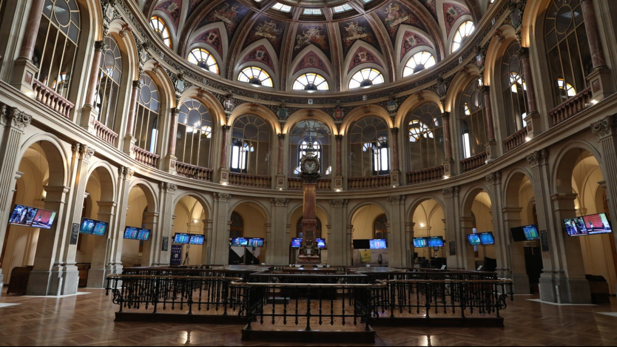 Interior del Palacio de la Bolsa (Madrid).
