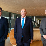 Jaime Guardiola (consejero delegado saliente de Banco Sabadell) Josep Oliu (presidente) César González-Bueno (nuevo ceo)