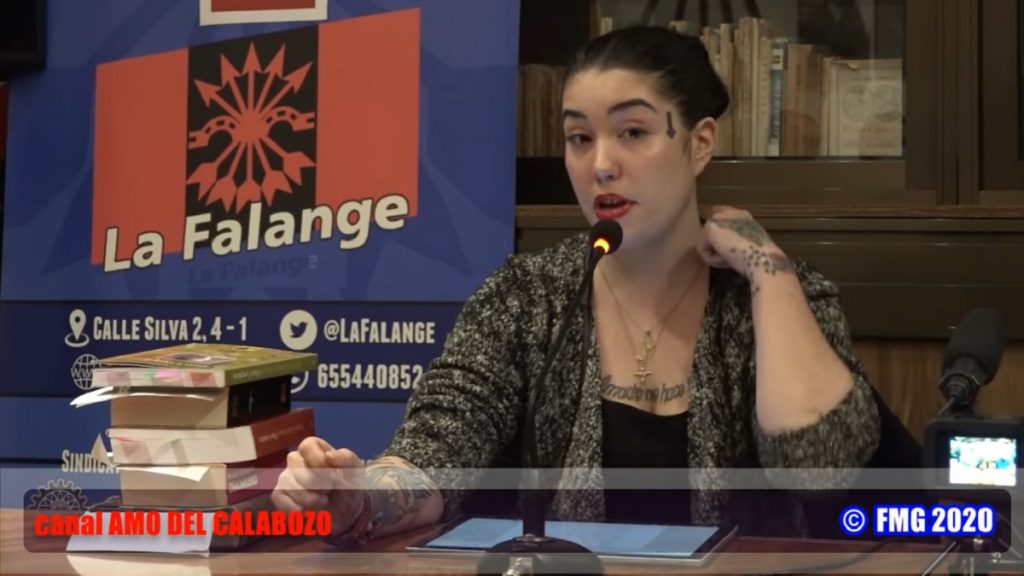 Elisa, hija de Almudena Grandes, en la lista de la Falange en las elecciones de Madrid