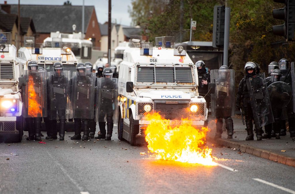 Protestas en Irlanda del Norte.
