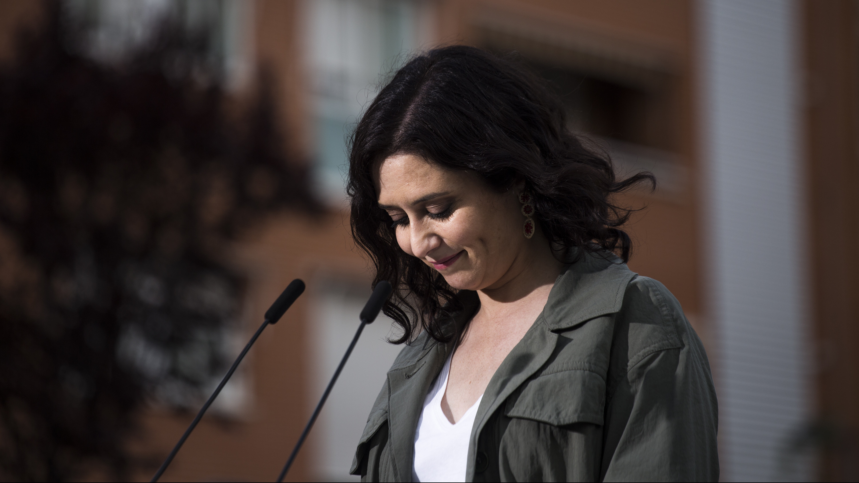 La presidenta de la Comunidad de Madrid y candidata a la reelección, Isabel Díaz Ayuso, el pasado 14 de abril.