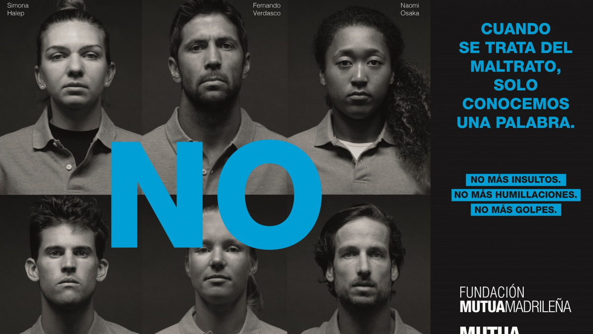 Los tenistas dicen “no” al maltrato en una nueva iniciativa de la Fundación Mutua Madrileña