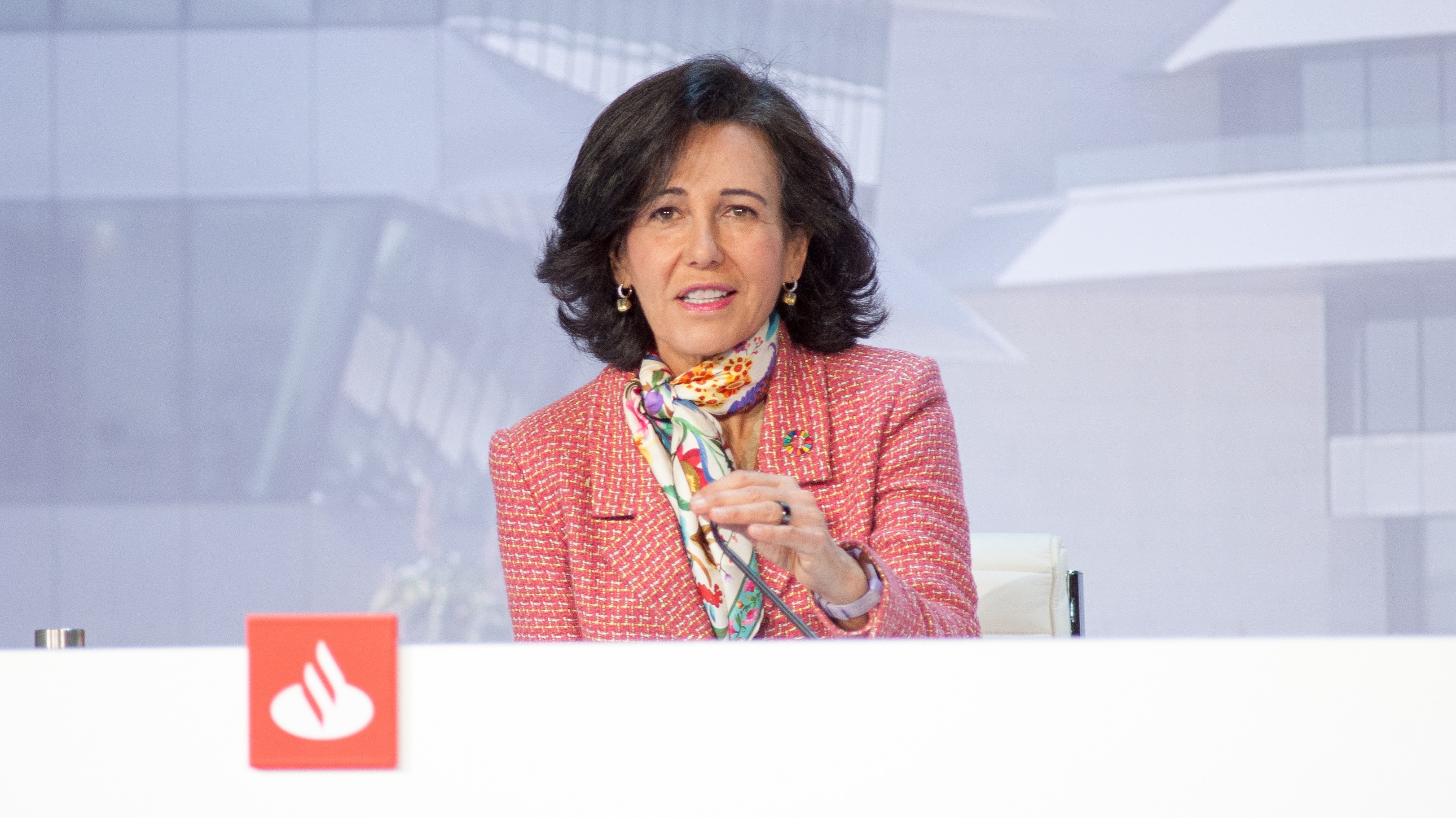 La presidenta de Banco Santander, Ana Botín,