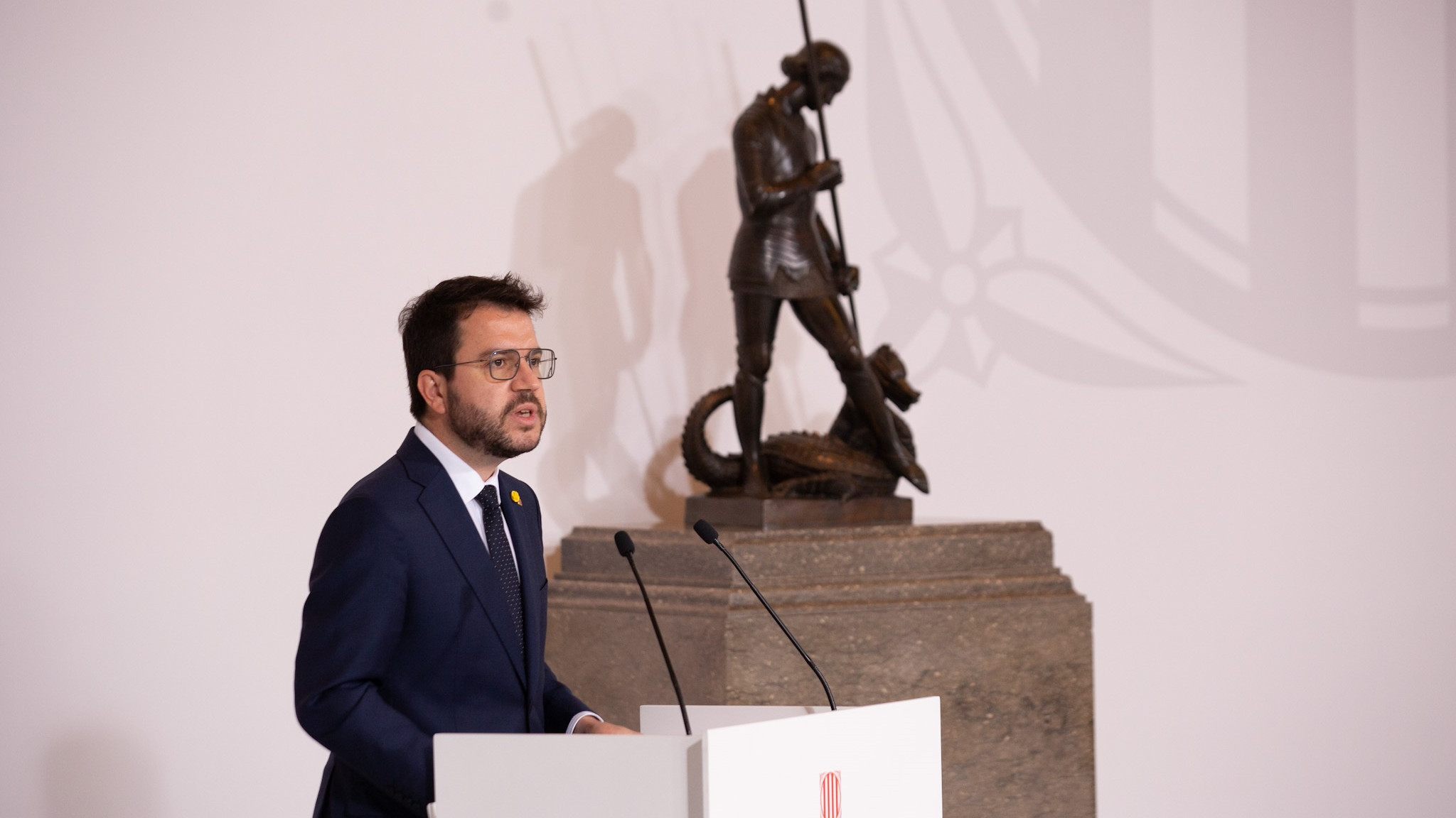 Aragonès pide a su Govern trabajar para resolver el conflicto con el ejercicio de la autodeterminación