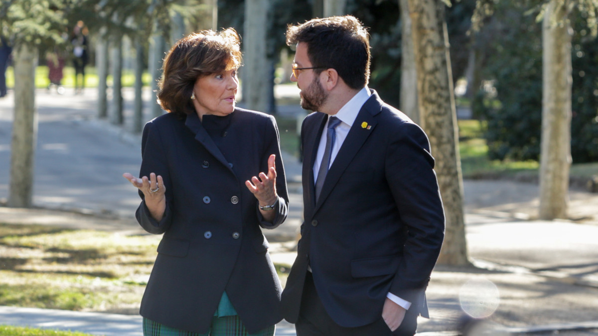Aragonès pone fecha a la mesa de diálogo y el Gobierno promete asumir "el coste de los indultos"