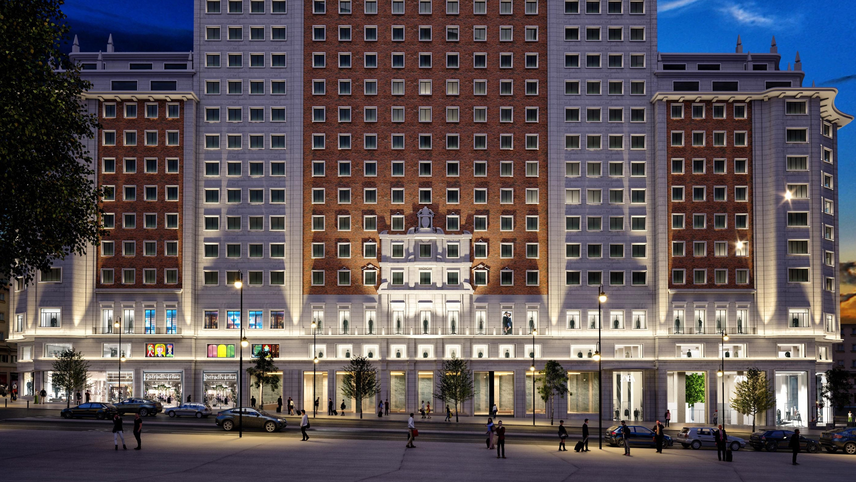 Inditex aterrizará en el Edificio España de Madrid con 9.000 metros cuadrados de Zara, Zara Home y Stradivarius
