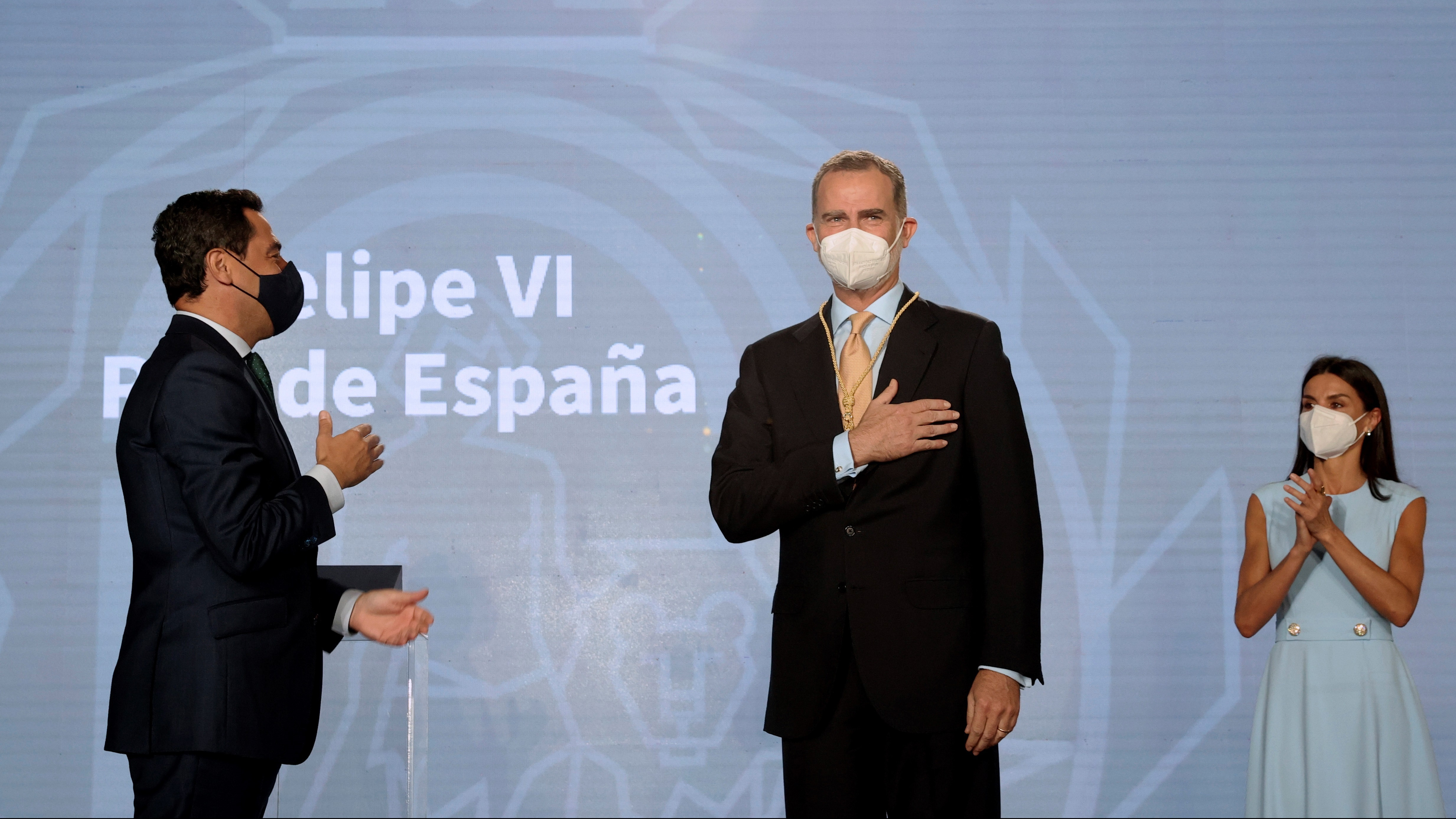 El rey Felipe VI recibe la Medalla Honorífica de Andalucía "como un abrazo de todos los andaluces"