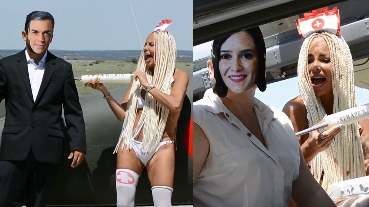 Leticia Sabater saca su nuevo videoclip, 'La bananakiki', con Ayuso, Sánchez y Simón