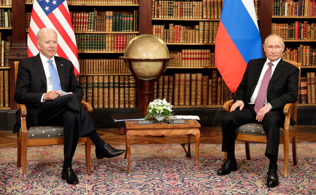 Joe Biden y Vladímir Putin.