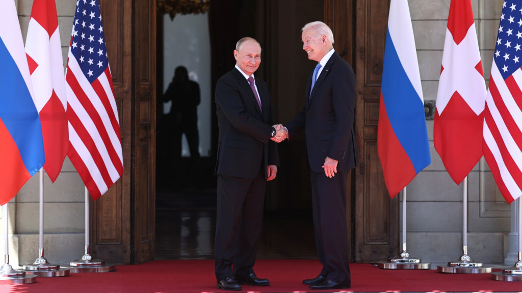 Joe Biden y Vladímir Putin.