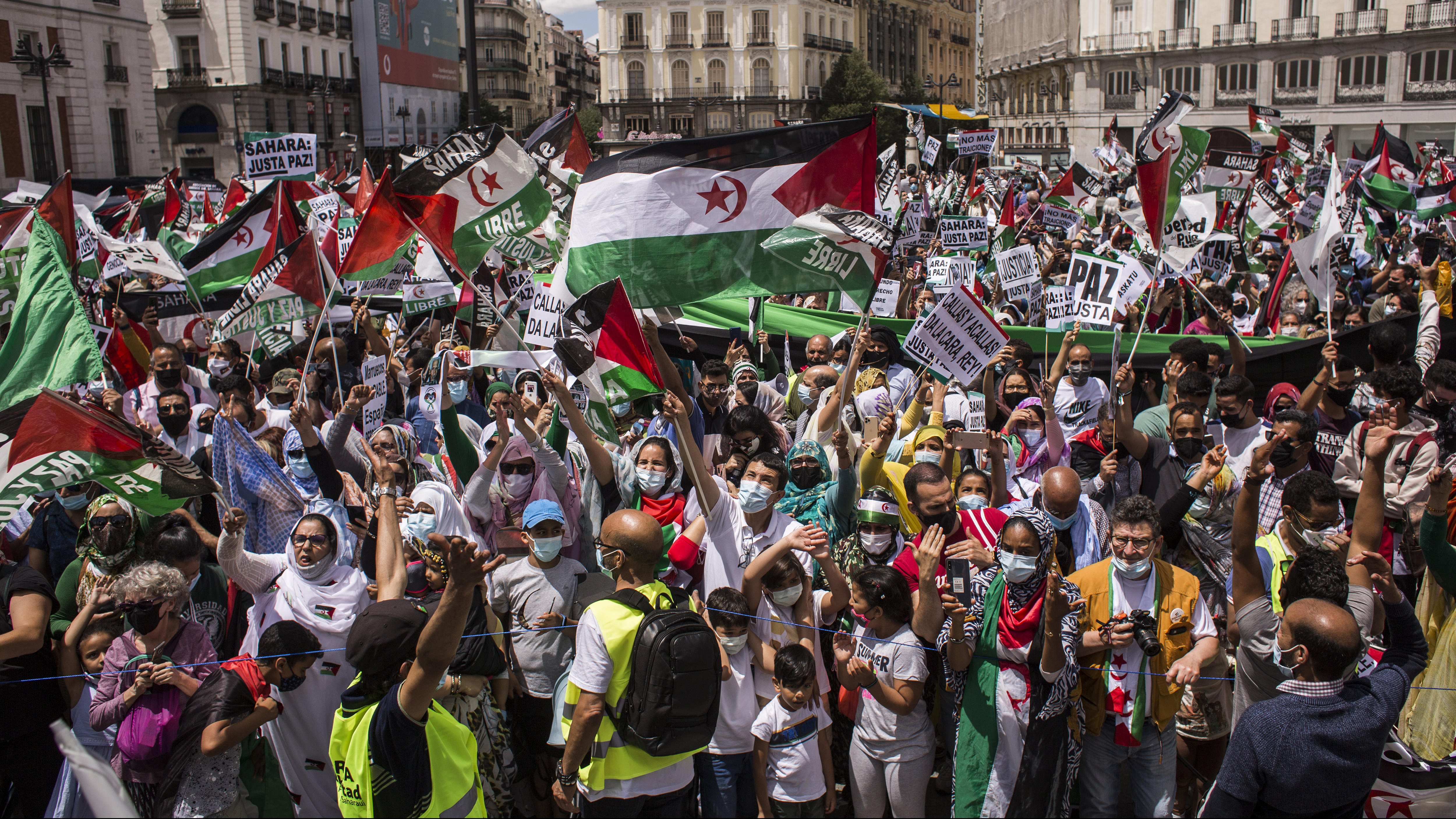 Saharauis de toda España se reúnen en Madrid para protestar contra la represión marroquí