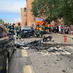 Un aparatoso accidente en Puente de Vallecas deja varios heridos, dos de ellos con pronóstico reservado