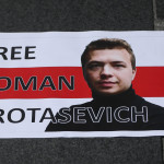Protestas de apoyo al opositor bielorruso Roman Protasevich.