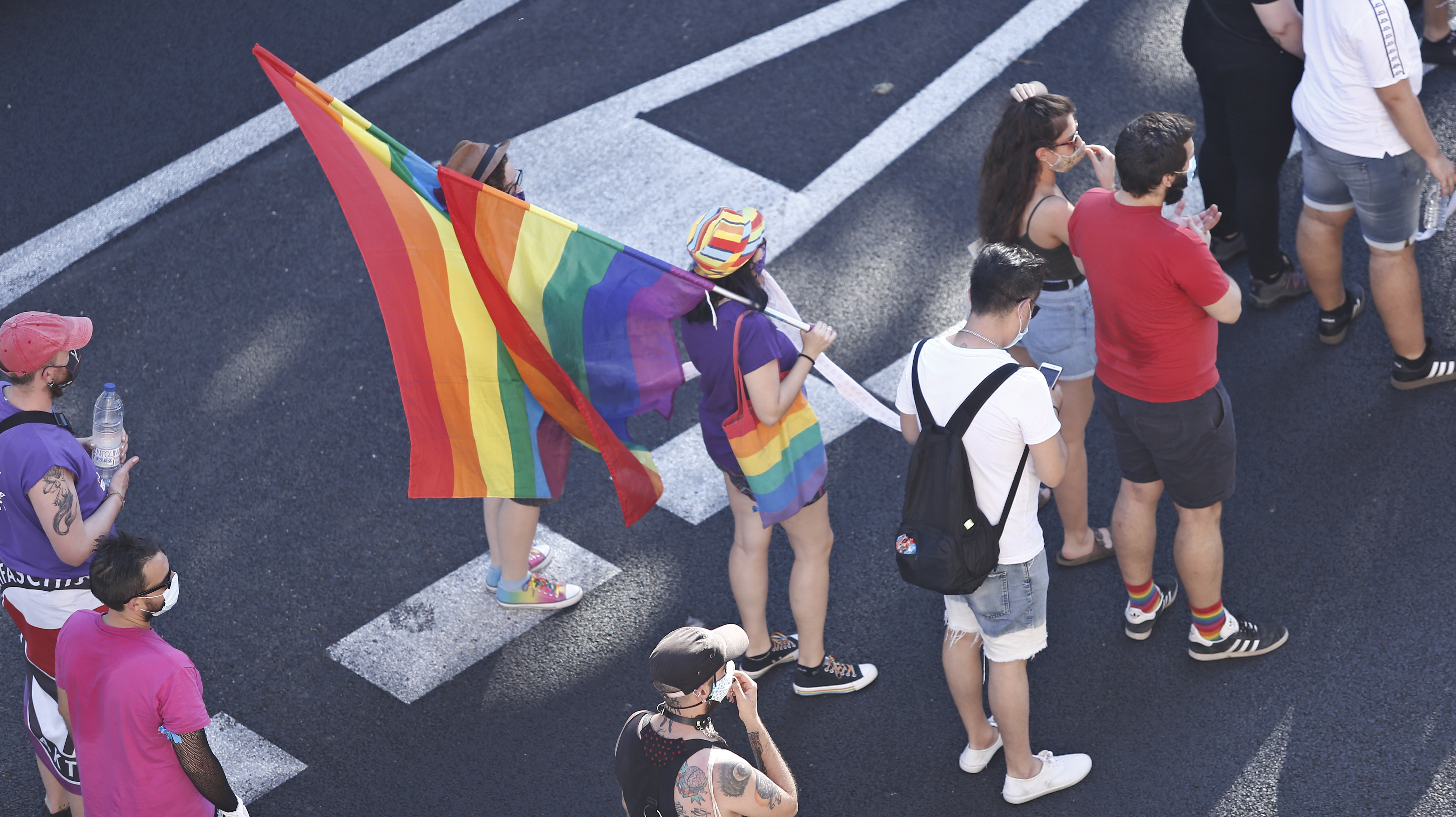 l día del Orgullo congrega a varias personas en las calles de Madrid