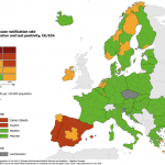 España, Portugal y Chipre, únicos destinos en rojo por coronavirus en el mapa de la UE