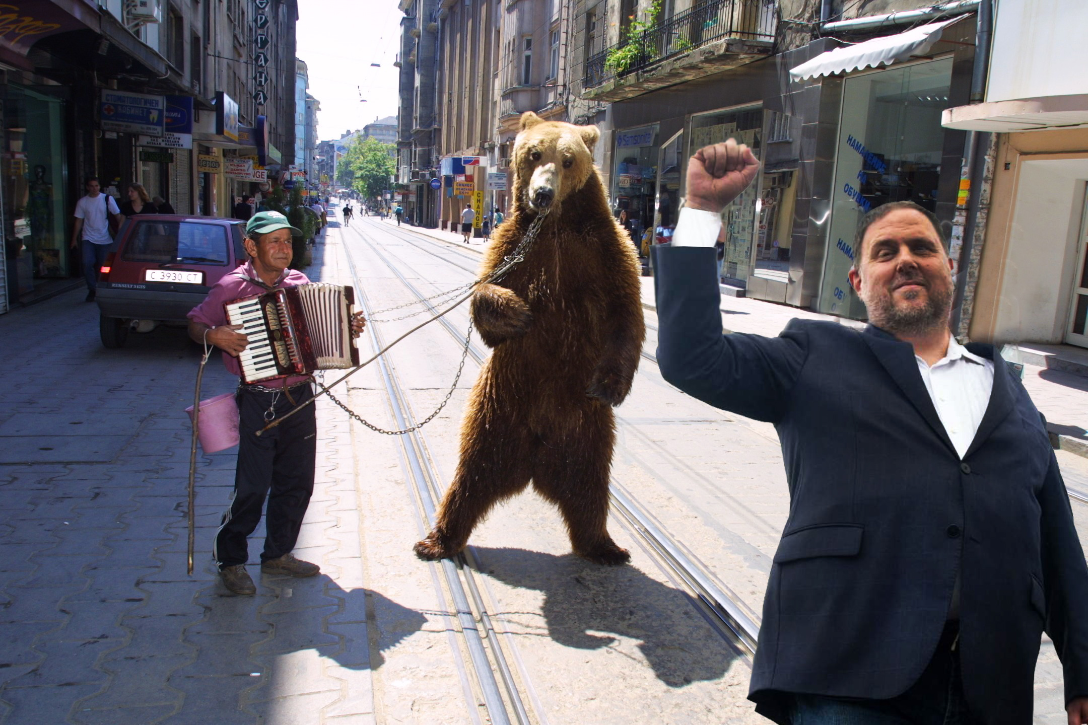 Oriol Junqueras y la desdicha del oso búlgaro