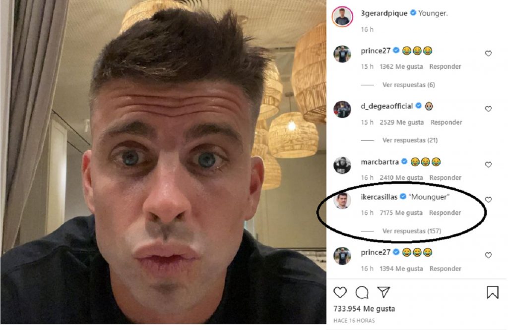 Gerard Piqué se quita la barba e Iker Casillas bromea con su nuevo look