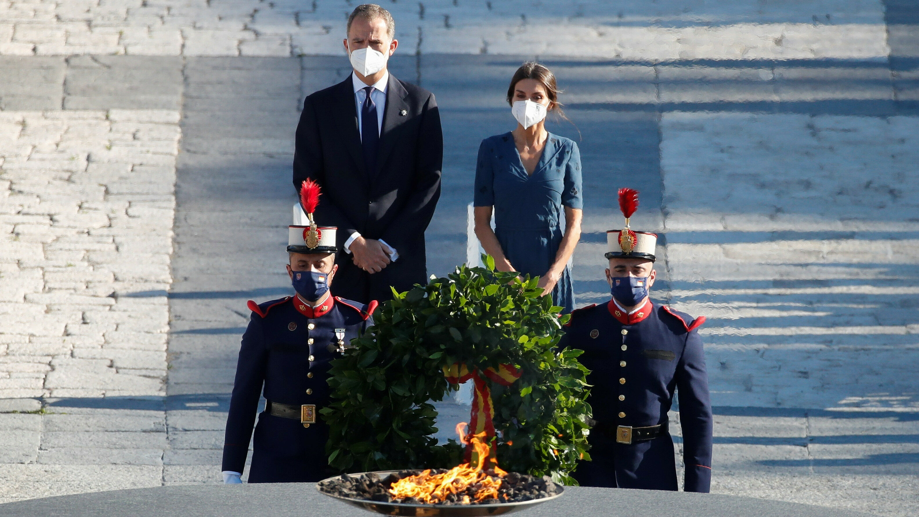 El Rey preside el homenaje a las víctimas de la covid y los sanitarios: "Han dejado una huella indeleble"