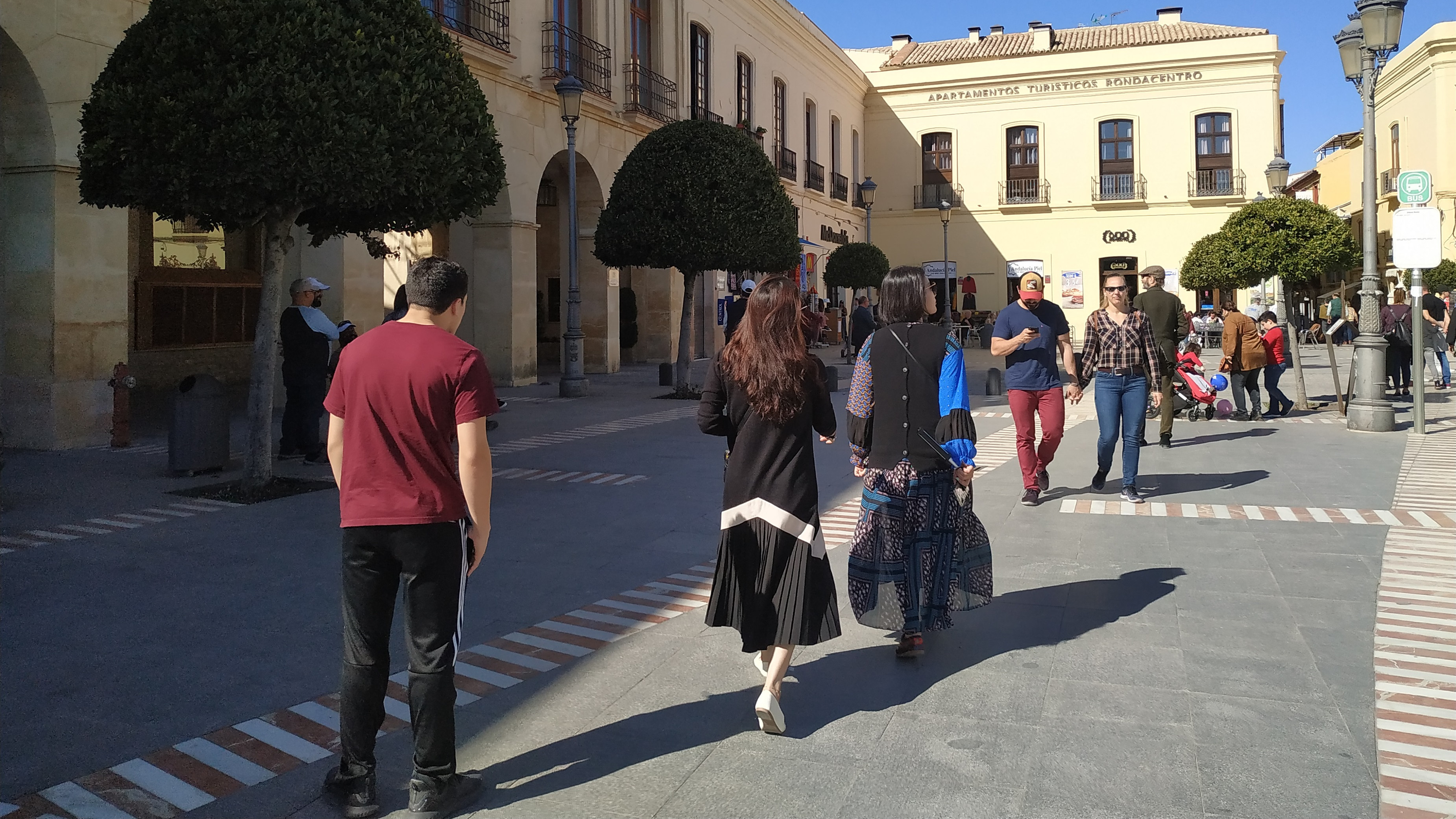 Turistas en Ronda (Málaga)