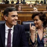 Calvo estudia una oferta de Sánchez para convertirse en presidenta del PSOE