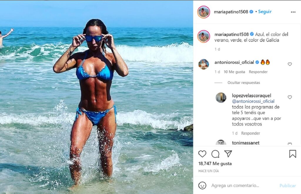 María Patiño luce cuerpo y abdominales en bikini