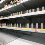 Desabastecimiento en un supermercado de Londres, en Reino Unido.