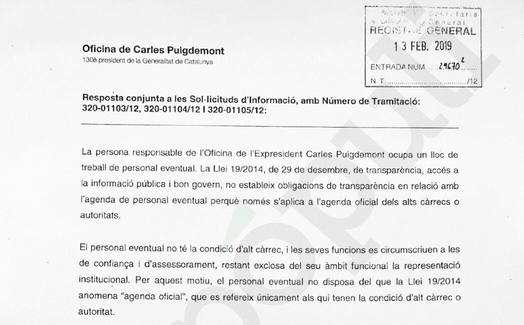 El Gobierno catalán ocultó al Parlament las citas del asesor de Puigdemont en Rusia