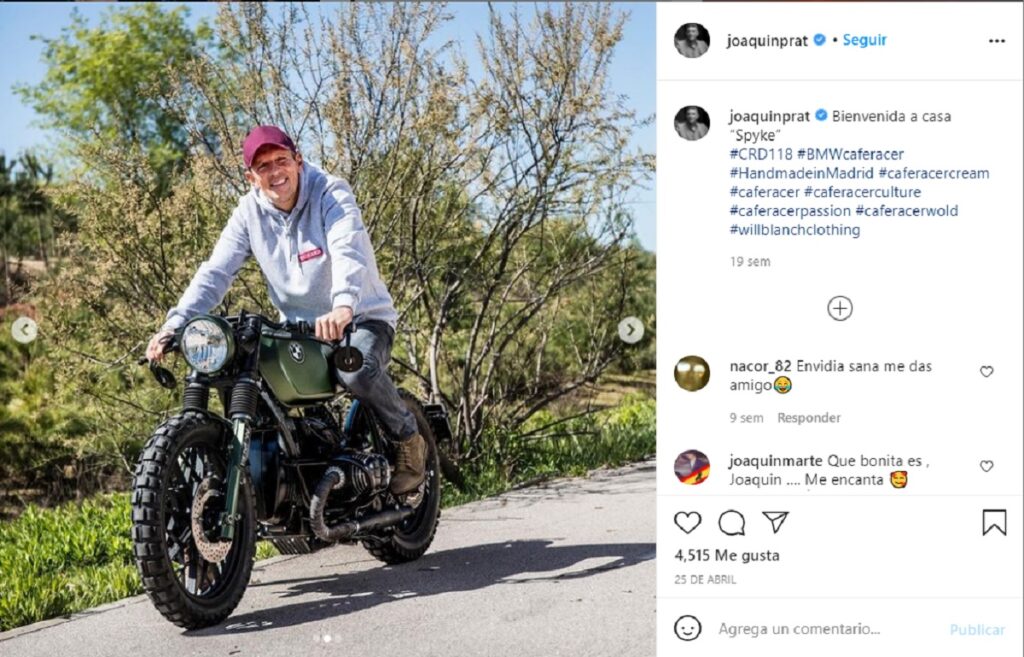 Joaquín Prat se ha comprado una moto BMW