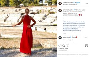 Cristina Cifuentes publica varias imágenes de sus vacaciones