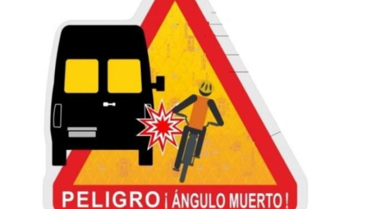 La DGT crea una señal de ángulos muertos en furgonetas, autobuses y camiones