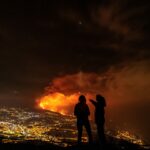 La lava del volcán de La Palma ya supera los 1,2 kilómetros de anchura
