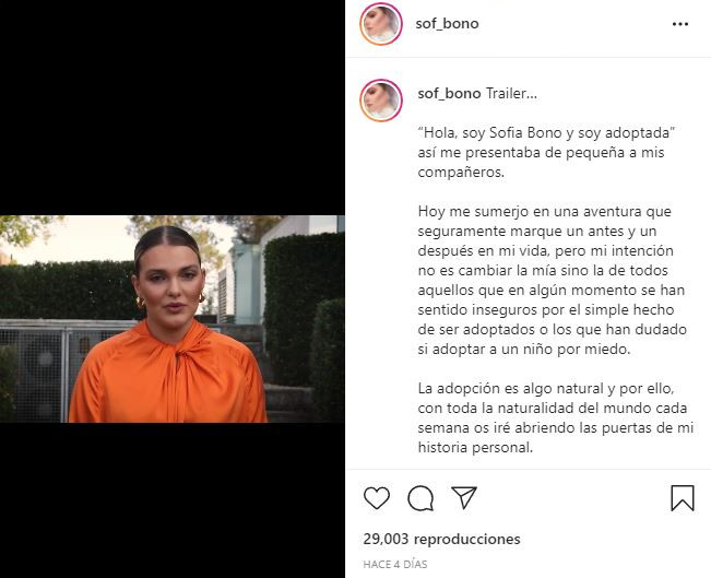 Sofía Bono, hija pequeña de José Bono, habla de su adopción